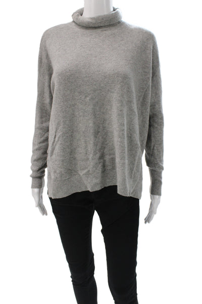 Club Monaco Womens Cashmere Turtleneck Pullover Sweater Gray Size XS
