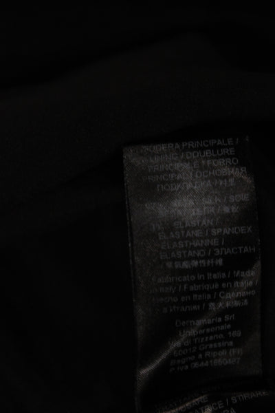 Ermanno Scervino Women A-Line Dress Black Knee-Length Size 42