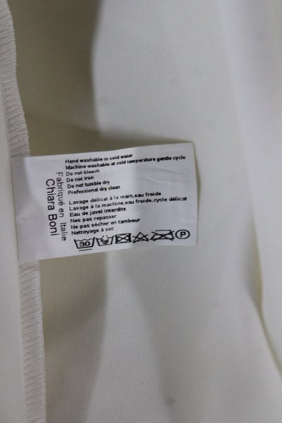 Chiara Boni La Petite Robe Women Wrap Dress Ivory Size 48