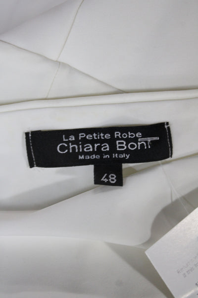 Chiara Boni La Petite Robe Women Wrap Dress Ivory Size 48