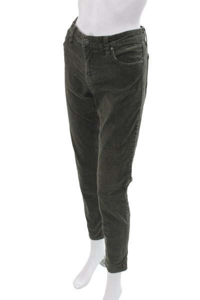 KUT from the Kloth Womens Green Ankle Pants Button Closure Size 8