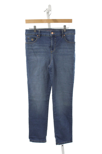 Gloria Vanderbilt Edition Women Blue Straight Jeans Cotton Size 6