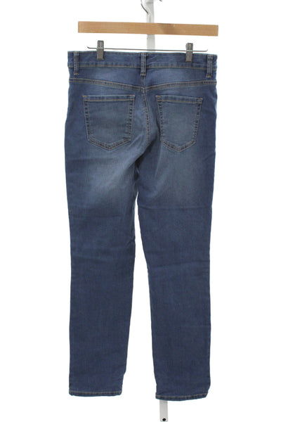 Gloria Vanderbilt Edition Women Blue Straight Jeans Cotton Size 6