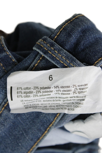 Gloria Vanderbilt Edition Women Blue Straight Jeans Cotton Size 6