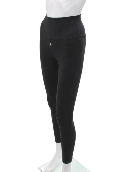 Lululemon Women Ankle Leggings Black Nylon Athleisure Size 2