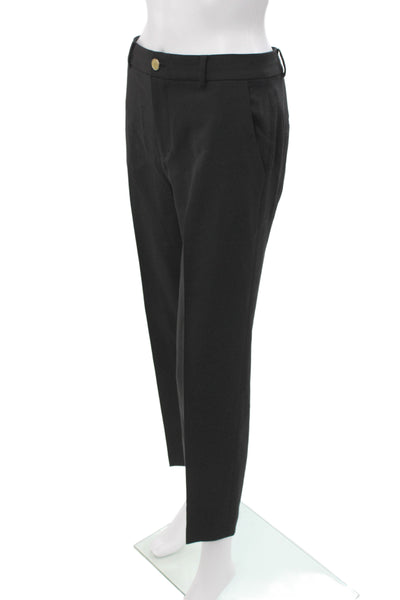 Club Monaco Womens Black Dress Pants Button Closure Size 2
