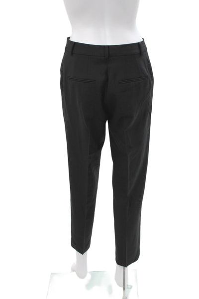 Club Monaco Womens Black Dress Pants Button Closure Size 2