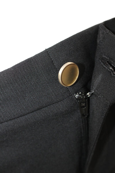 Club Monaco Womens Black Dress Pants Button Closure Size 2