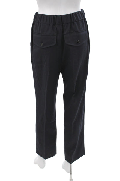 Weekend Max Mara Womens Dress Pants Black Pull On 54% Polyester Size 2