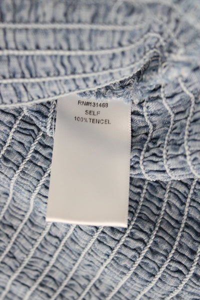 Fate. Womens Blue Tencel Mini Skirt Casual Pull On Size S