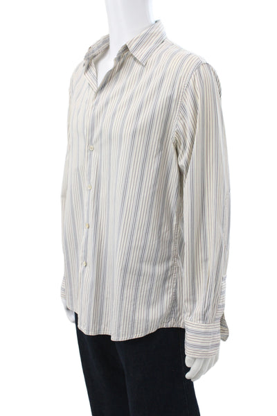 John Varvatos Star USA Men's Long Sleeves Button Down Striped Shirt Size L