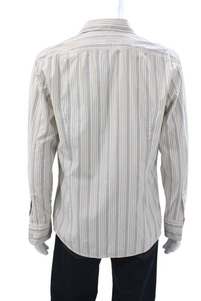 John Varvatos Star USA Men's Long Sleeves Button Down Striped Shirt Size L