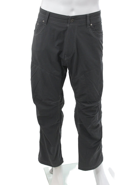 Under Armour Men Chino Pants Blue Athleisure 88% Nylon Size 34