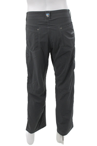 Under Armour Men Chino Pants Blue Athleisure 88% Nylon Size 34