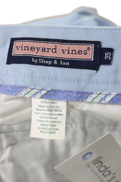 Vineyard Vines Mens Blue Chino Pants 100% Cotton Button Size 35