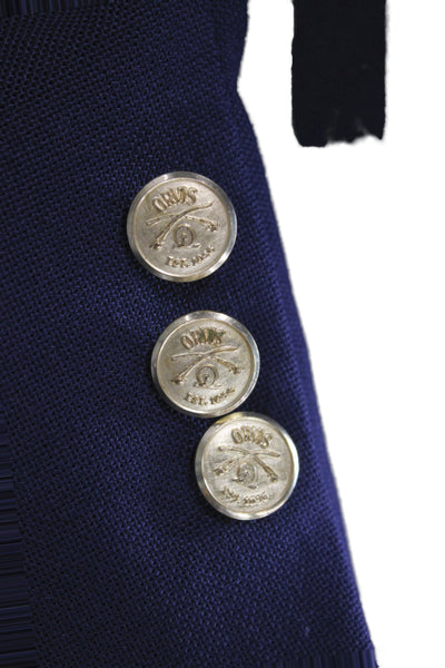 Orvis Mens Blue Wool Blazer Button Classic Size 40