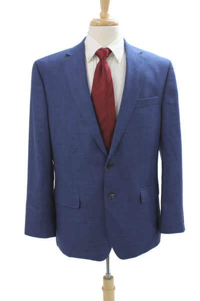 Chaps Mens Blue Polyester Blazer Button Size 42