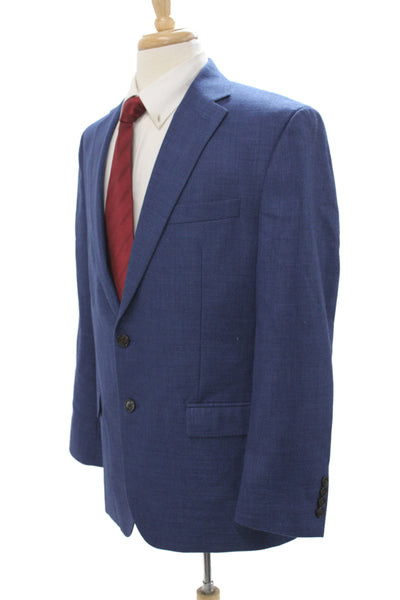 Chaps Mens Blue Polyester Blazer Button Size 42