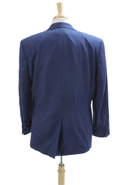 Chaps Mens Blue Polyester Blazer Button Size 42