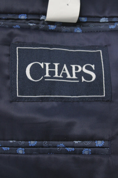 Chaps Mens Blue Polyester Blazer Button Size 42