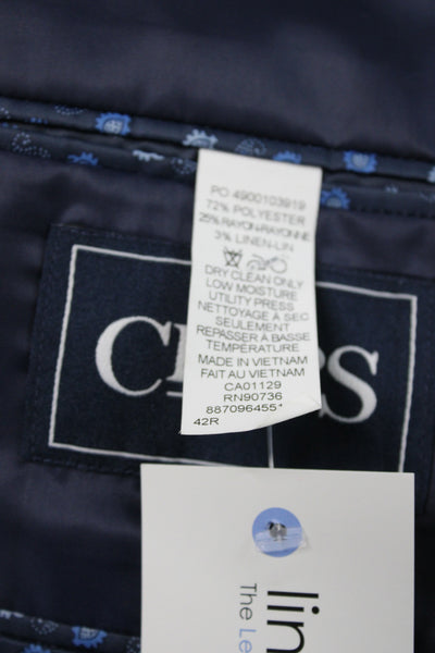 Chaps Mens Blue Polyester Blazer Button Size 42