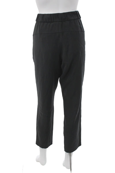 Lululemon Womens Black Jogger Pants Drawstring Cotton Athleisure Size M