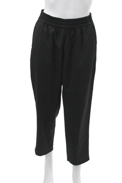 Everlane Women Ankle Pants Wool Pull On Black Minimalist Size 4