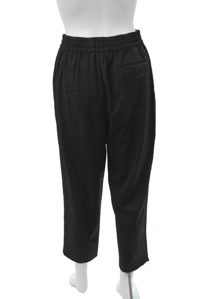 Everlane Women Ankle Pants Wool Pull On Black Minimalist Size 4
