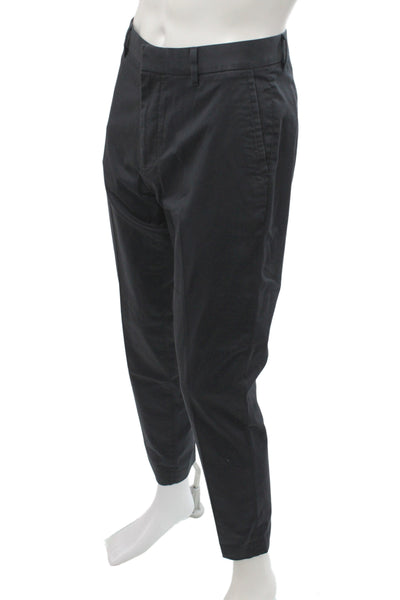 Bonobos Mens Black Cotton Chino Pants Button Closure Size 36