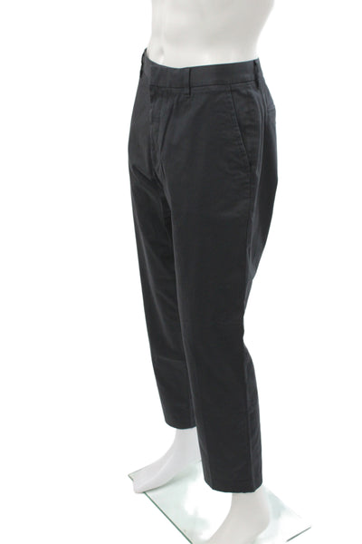 Bonobos Mens Chino Pants Black Zip Cotton Inseam 30 Size 36