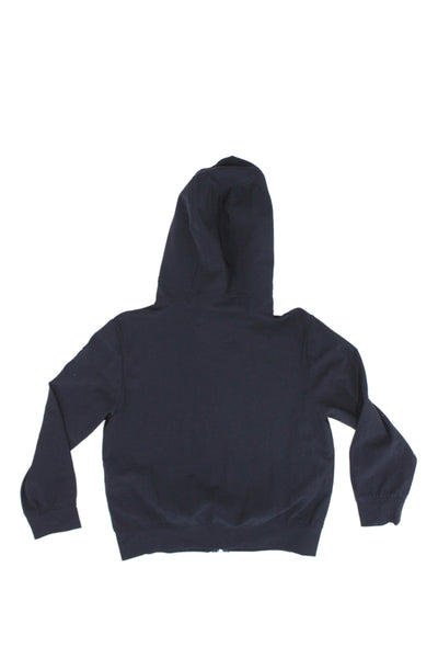 Il Gufo Boys Full Zip Long Sleeve Hoodie Top Navy Size 8Y