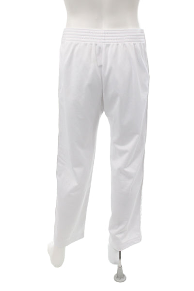 Givenchy Mens Sweatpants White Logo Drawstring Polyester Size 40