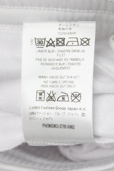 Givenchy Mens Sweatpants White Logo Drawstring Polyester Size 40