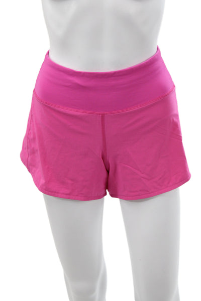 Lululemon Womens Athletic Pink Shorts Zip Synthetic Size XS