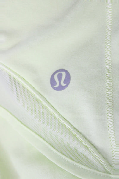 Lululemon Womens Athletic Yellow Drawstring Polyester Shorts Size XS