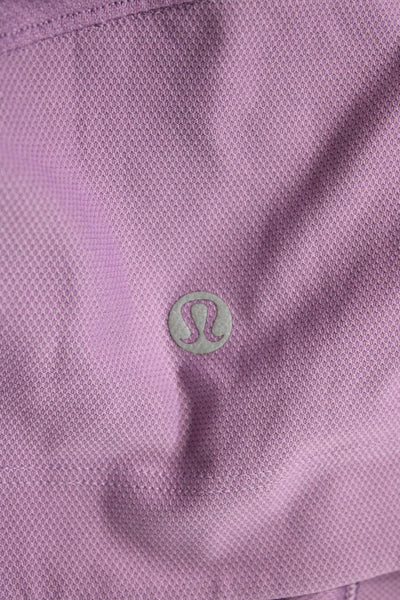 Lululemon Women Cropped Purple Tank Sleeveless Round Neck Size S