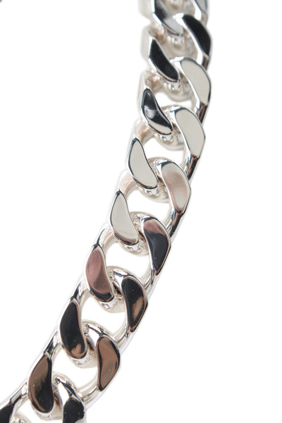 Jenny Bird Womens Silver Tone Bo Nameplate Choker Necklace 16"