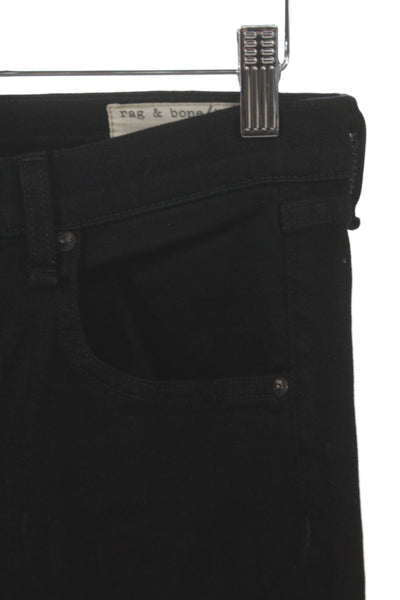 Rag & Bone Jean Womens Flared Black High Rise Jeans Size 26