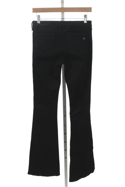 Rag & Bone Jean Womens Flared Black High Rise Jeans Size 26