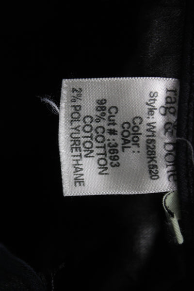 Rag & Bone Jean Womens Flared Black High Rise Jeans Size 26