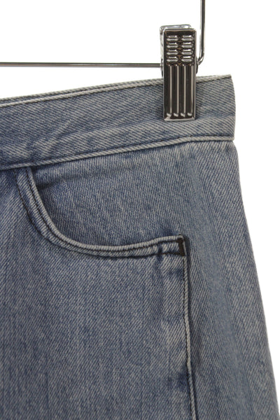 MM6 Maison Margiela Women Mini Skirt Blue Cotton Button Size 38
