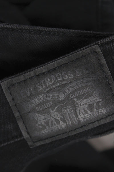 Levis Women Skinny Black High Rise Cotton Jeans Size 25