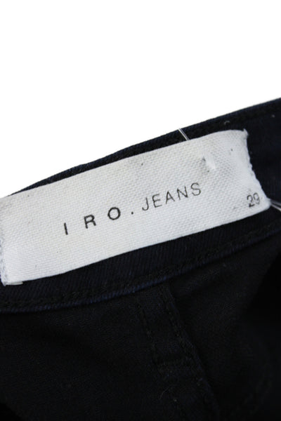IRO Jeans Womens Black Bootcut Jeans Mid Rise Viscose Size 29