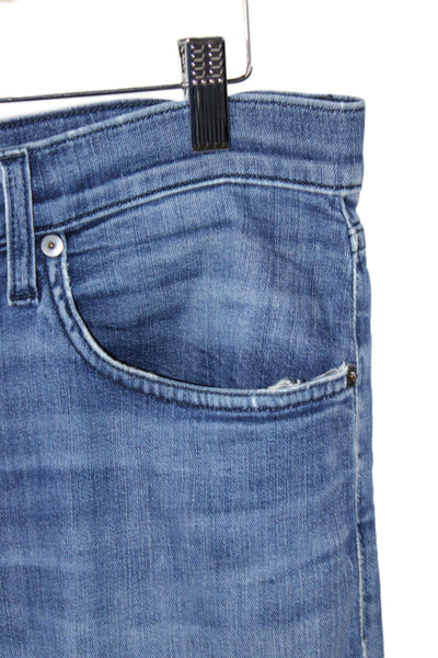J Brand Mens Straight Jeans Blue Cotton Button Fly Size 33