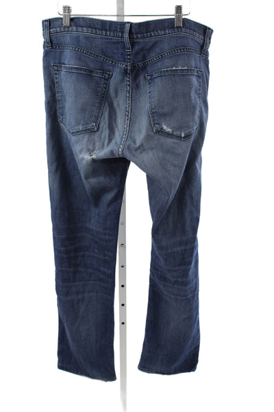J Brand Mens Straight Jeans Blue Cotton Button Fly Size 33