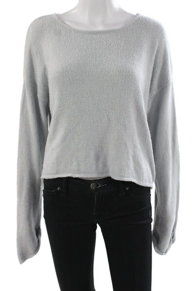 Z Supply Womens Pullover Sweater Gray Boat Neck Long Sleeve Size M