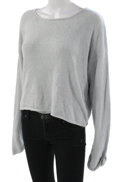 Z Supply Womens Pullover Sweater Gray Boat Neck Long Sleeve Size M