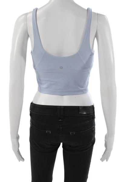 Lululemon Womens Basic V-Neck Nylon Tank Blue Athleisure Size S