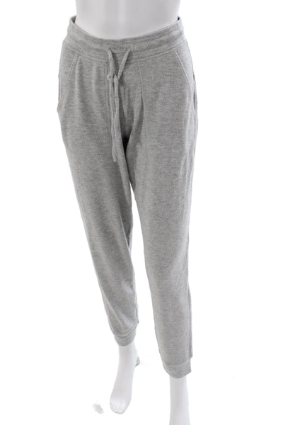 Alo Womens Drawstring Straight Leg Lounge Pants Gray Size XS