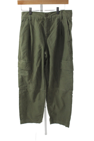 Agolde Women Cargo Pants Green Regenerative Cotton Military Size 25